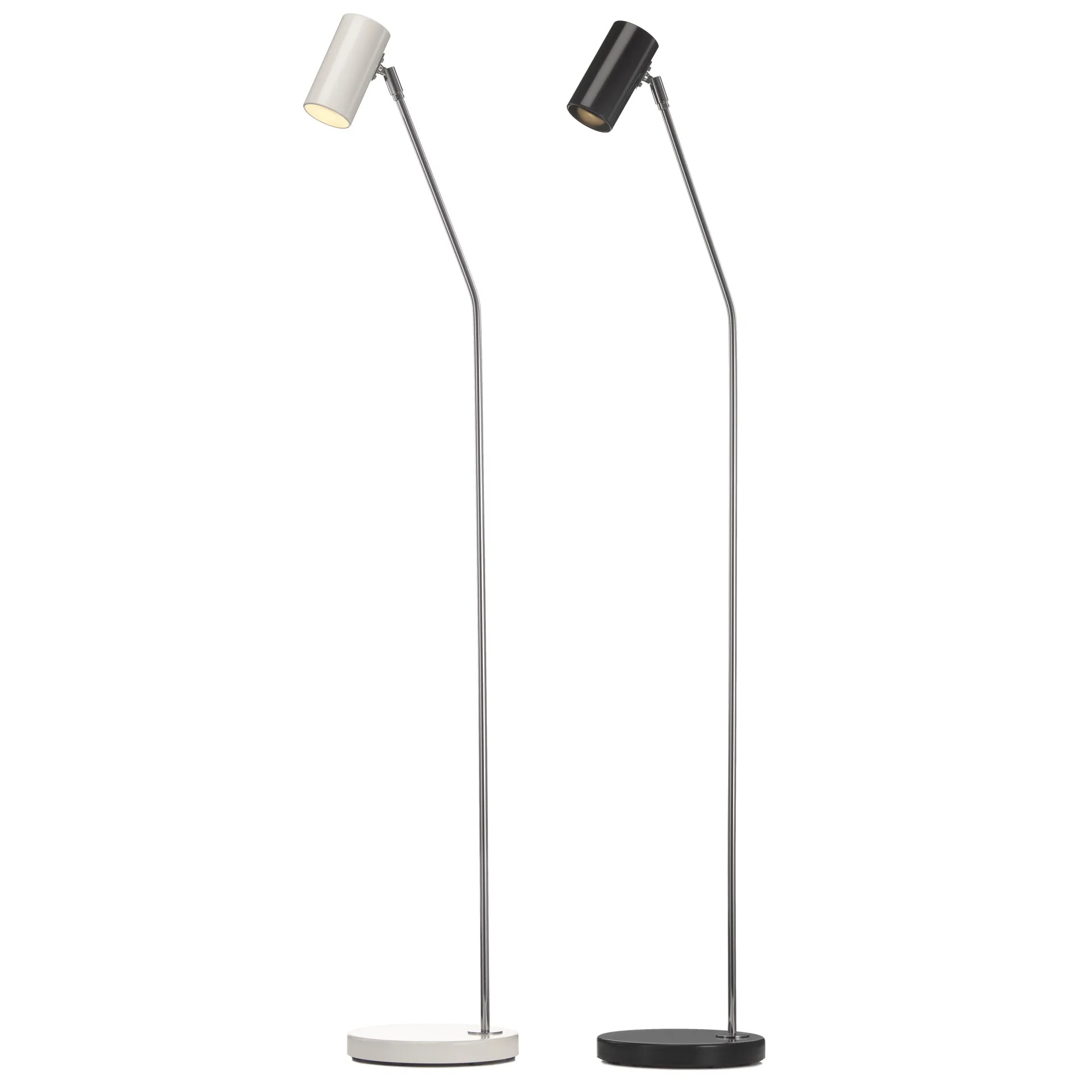 Lampa podłogowa Minipoint GX224, biel i chrom Örsjö Belysning