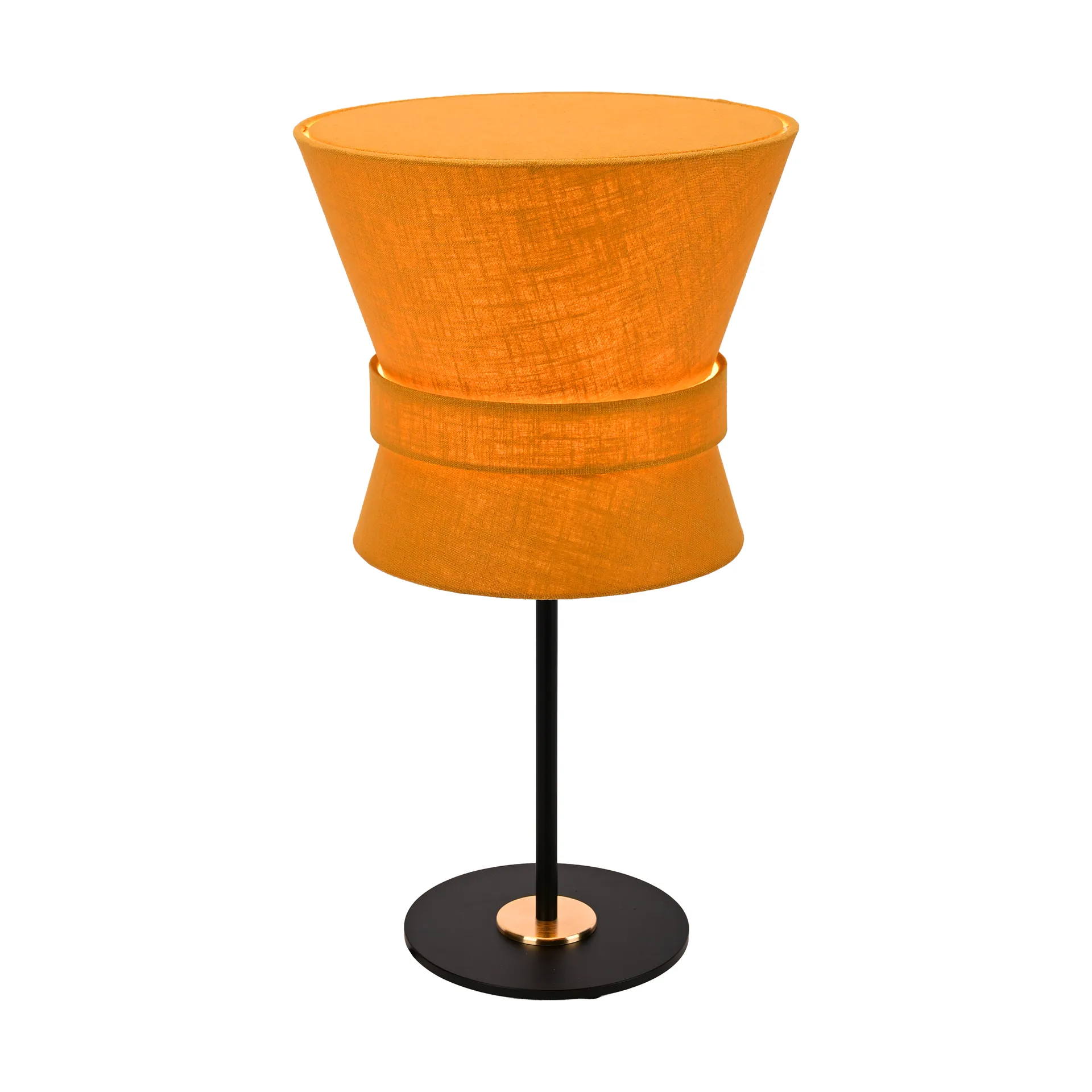 Lampa stołowa Bow, Czarny-yellow ochre, small 50 cm Örsjö Belysning