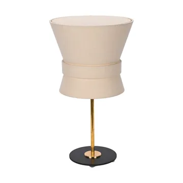 Lampa stołowa Bow - Surowy mosiądz-cream white, small 50 cm - Örsjö Belysning