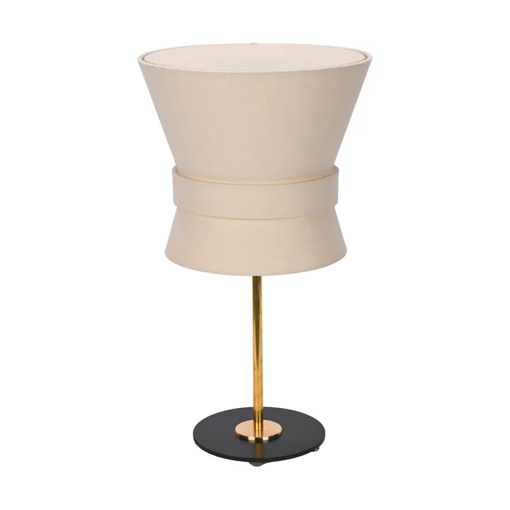 Lampa stołowa Bow - Surowy mosiądz-cream white, small 50 cm - Örsjö Belysning