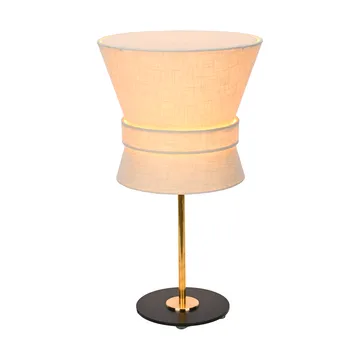 Lampa stołowa Bow - Surowy mosiądz-cream white, small 50 cm - Örsjö Belysning