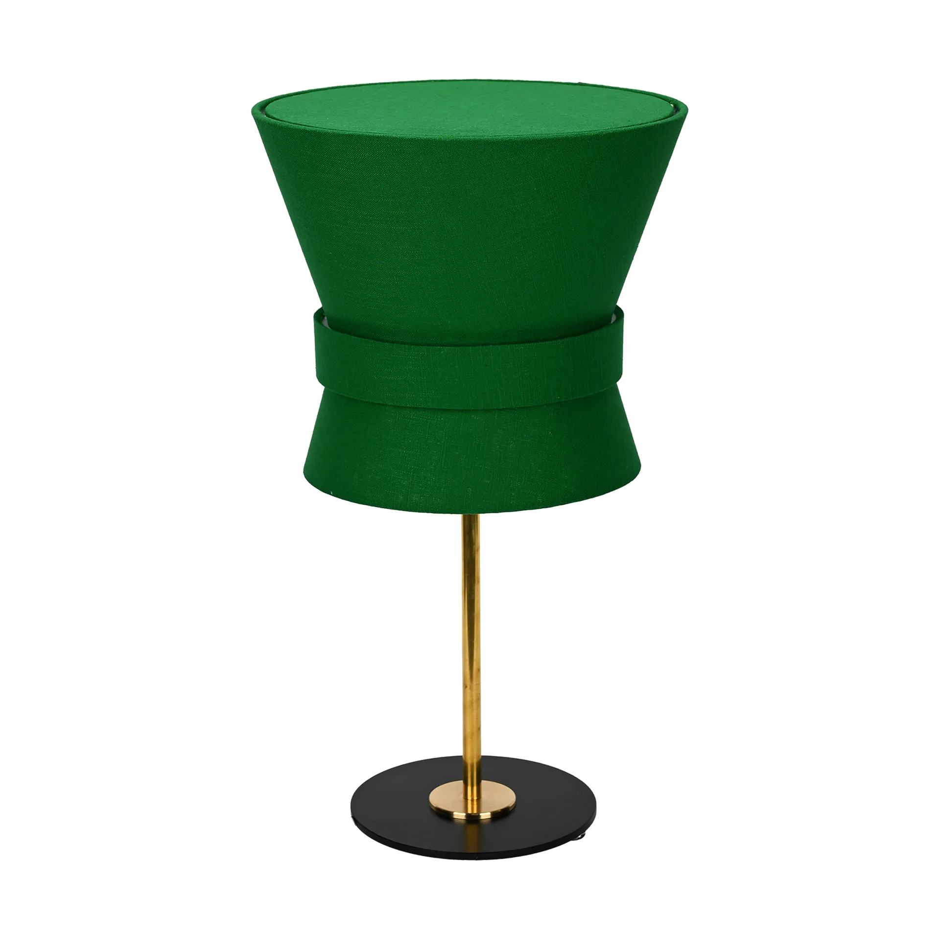 Lampa stołowa Bow, Surowy mosiądz-emerald green, small 50 cm Örsjö Belysning