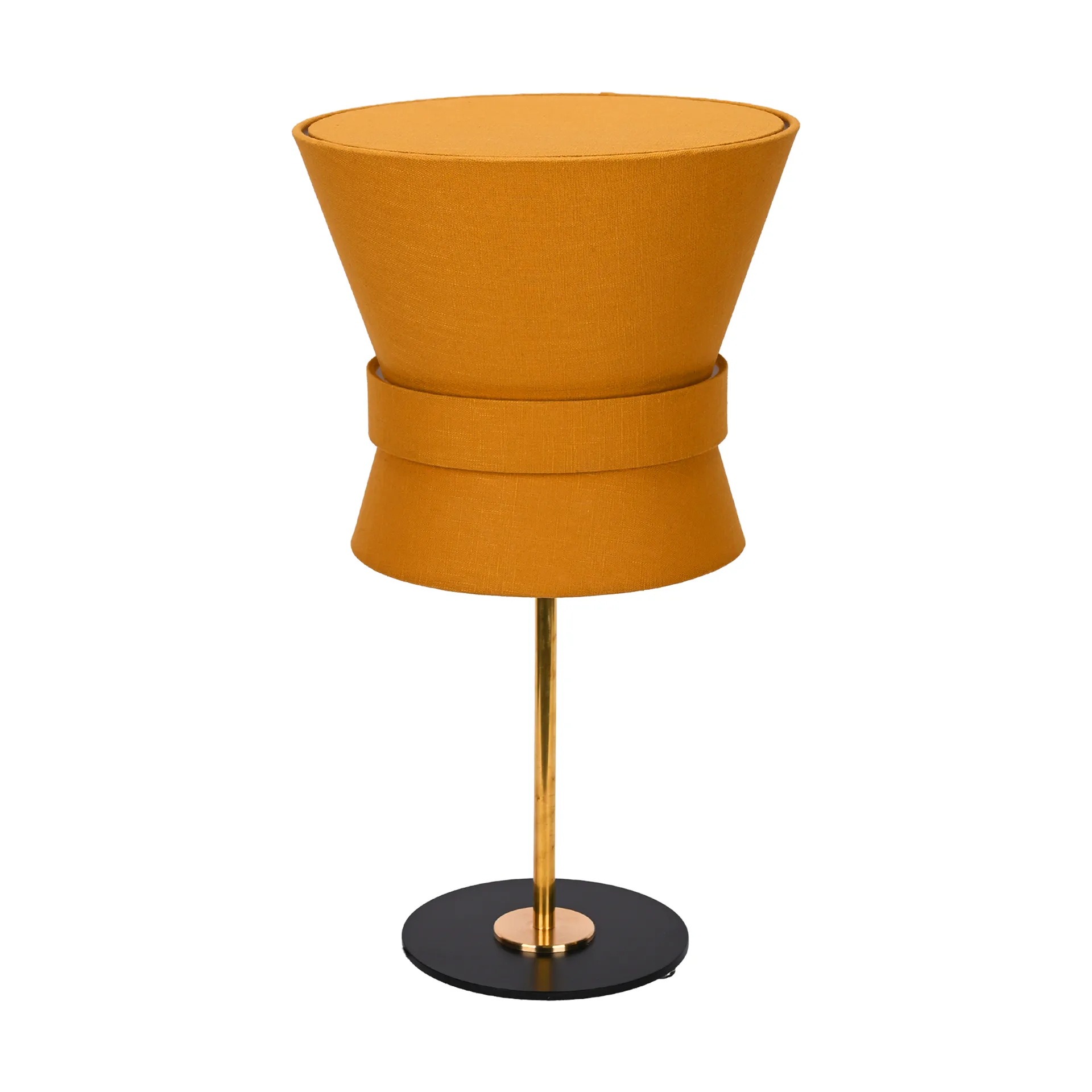 Lampa stołowa Bow, Surowy mosiądz-yellow ochre, small 50 cm Örsjö Belysning