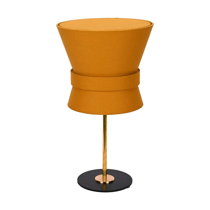 Lampa stołowa Bow - Surowy mosiądz-yellow ochre, small 50 cm - Örsjö Belysning