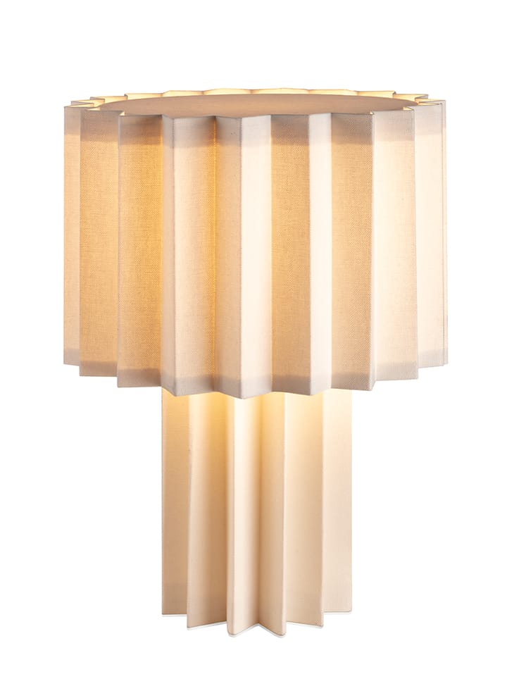 Lampa stołowa Plissé, tekstylna, Biały Örsjö Belysning
