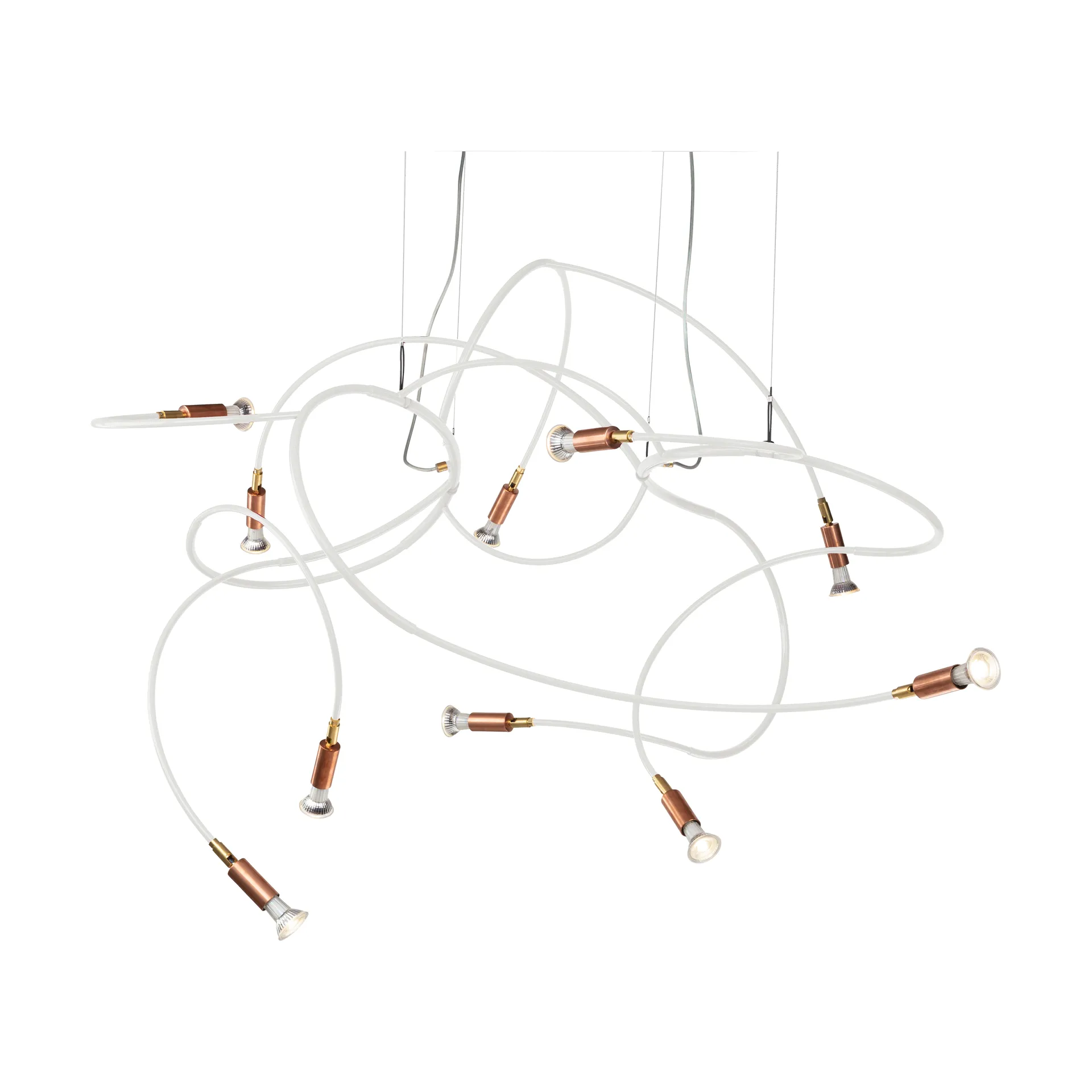 Lampa sufitowa Andromeda 108 cm, Biała stal Örsjö Belysning