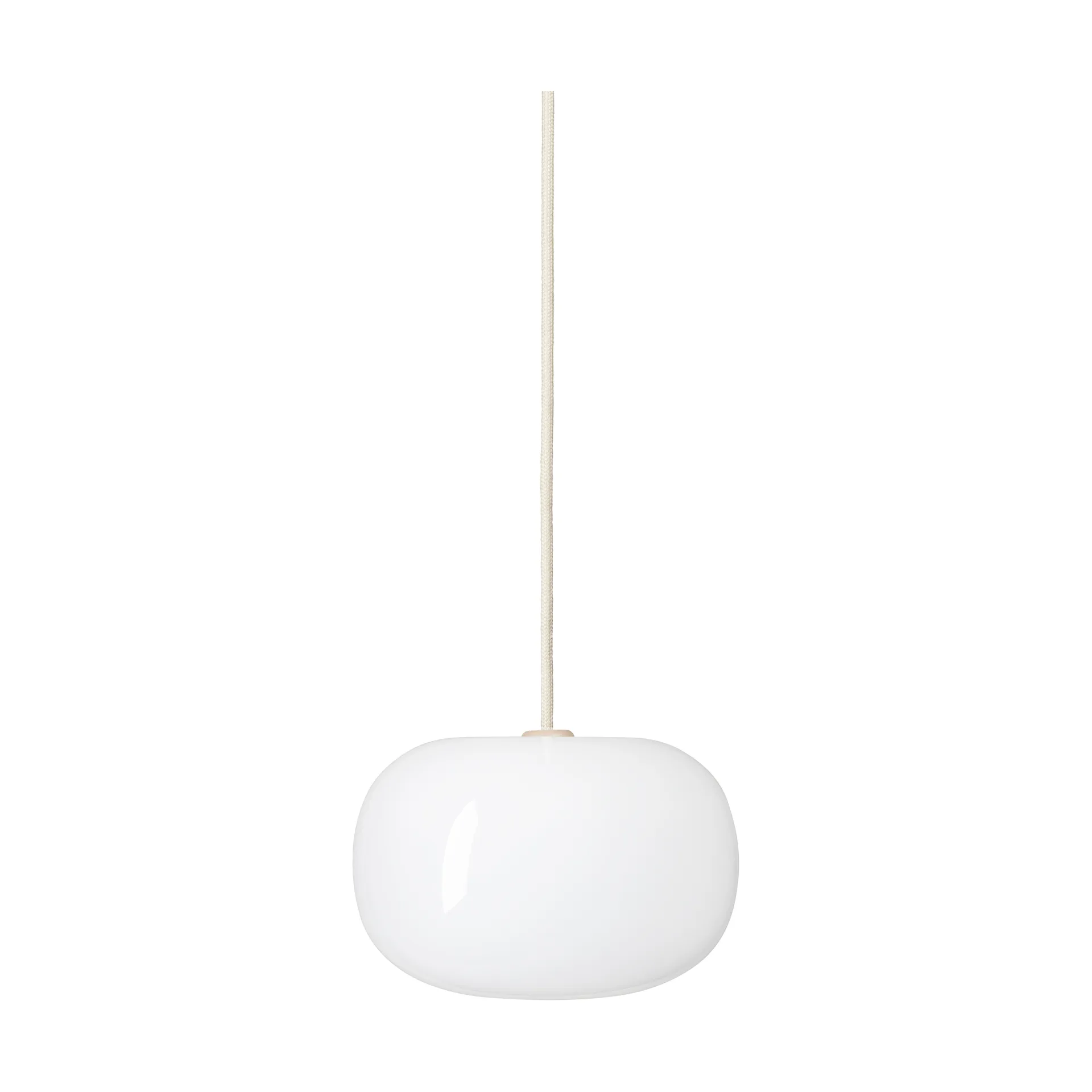 Lampa sufitowa Pebble, szeroka, Biała Örsjö Belysning