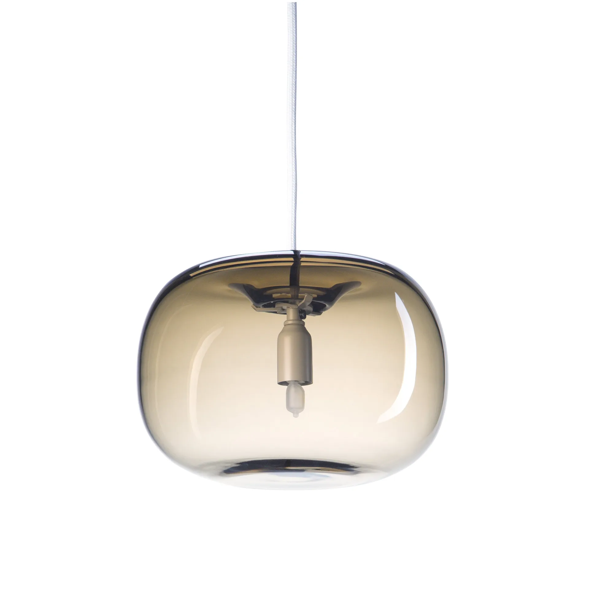 Lampa sufitowa Pebble, szeroka, warm-grey-glass Örsjö Belysning