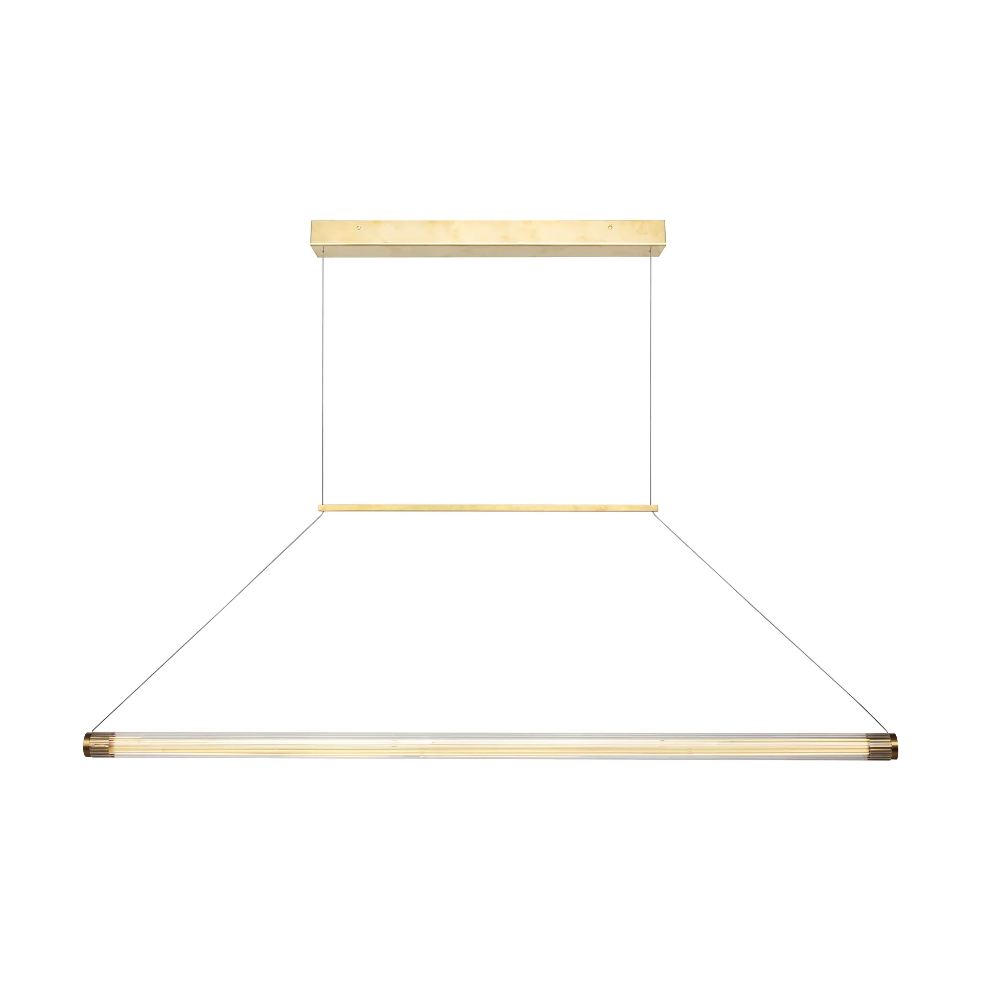 Lampa sufitowa Ray mosiężna, 120 cm Örsjö Belysning