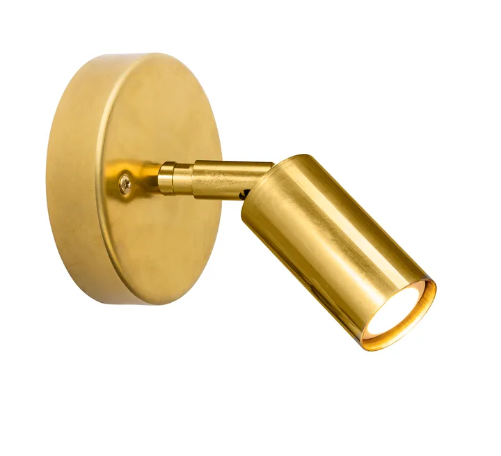 Lampa sufitowo-ścienna Starlight 1, stały montaż - Surowy mosiądz - Örsjö Belysning