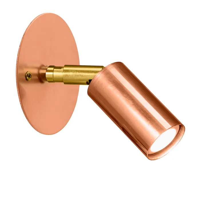 Lampa sufitowo-ścienna z płytką Starlight 1 , stały montaż - Surowa miedź - Örsjö Belysning