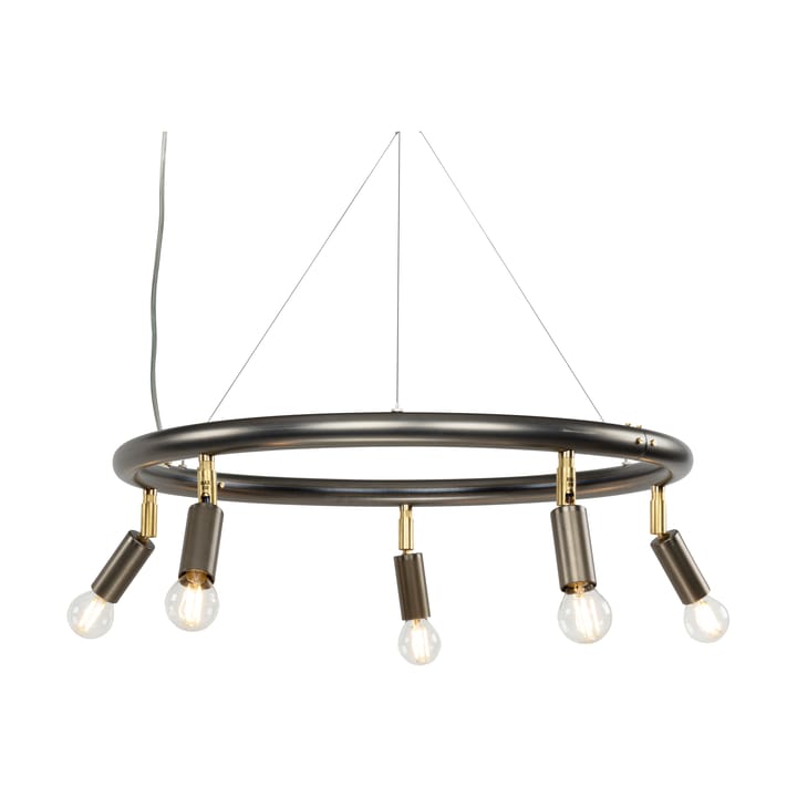 Lampa wisząca Star, okrągła, 5 spotów Ø60 cm - Stal - Örsjö Belysning