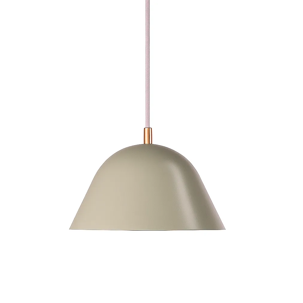 Lampa wisząca Streck, duża, 19×36 cm, Ciepły szary RAL 7032 Örsjö Belysning