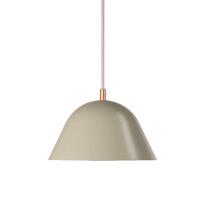 Lampa wisząca Streck, duża, 19×36 cm - Ciepły szary RAL 7032 - Örsjö Belysning