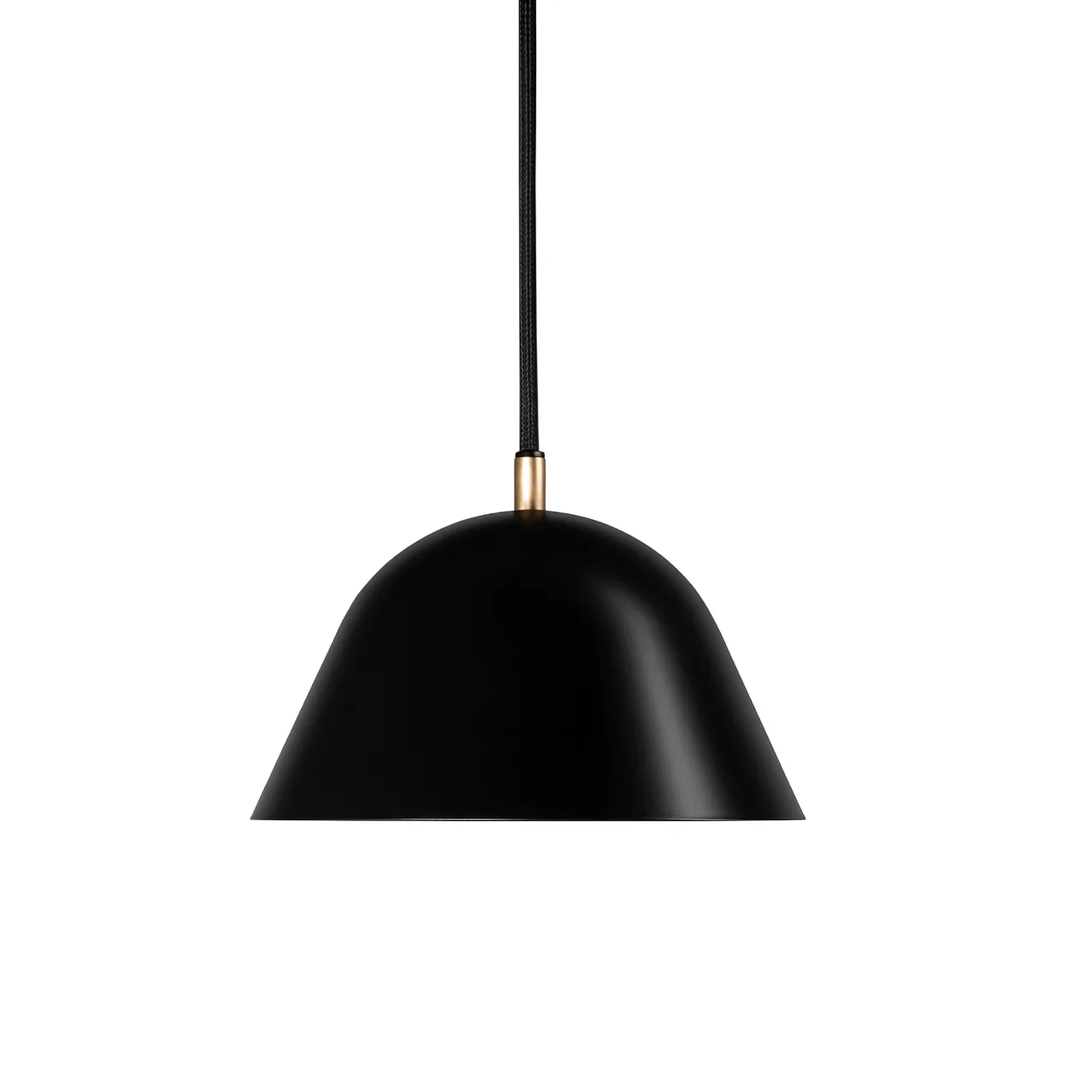 Lampa wisząca Streck, duża, 19×36 cm, Czarny RAL 9005 Örsjö Belysning