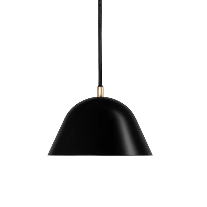 Lampa wisząca Streck, duża, 19×36 cm - Czarny RAL 9005 - Örsjö Belysning