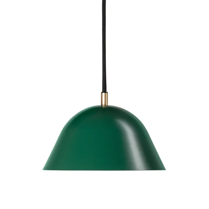 Lampa wisząca Streck, duża, 19×36 cm - Zielony tallgrön RAL 6028 - Örsjö Belysning