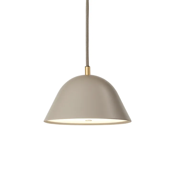 Lampa wisząca Streck, mała 11x21 cm - Ciepły szary RAL 7032 - Örsjö Belysning