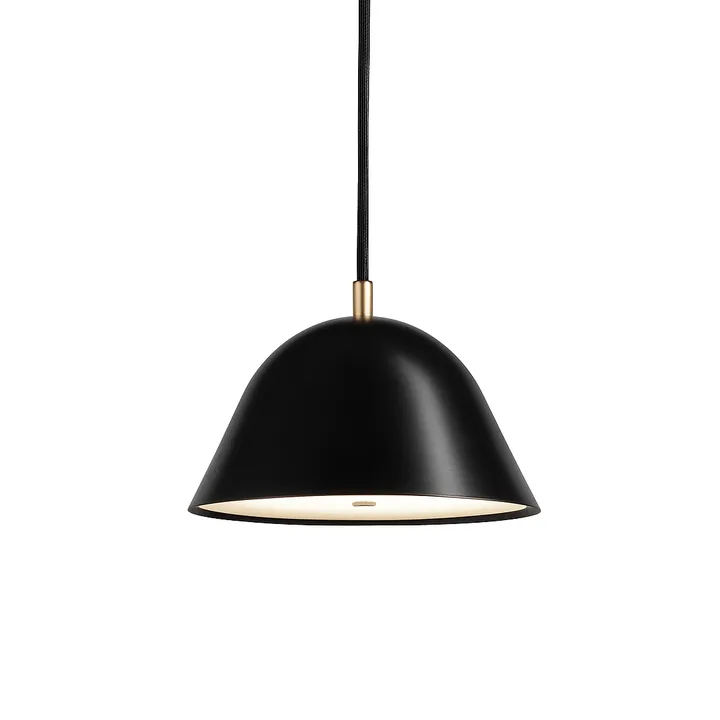 Lampa wisząca Streck, mała 11x21 cm - Czarny RAL 9005 - Örsjö Belysning