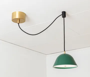 Lampa wisząca Streck, mała 11x21 cm - Zielony tallgrön RAL 6028 - Örsjö Belysning