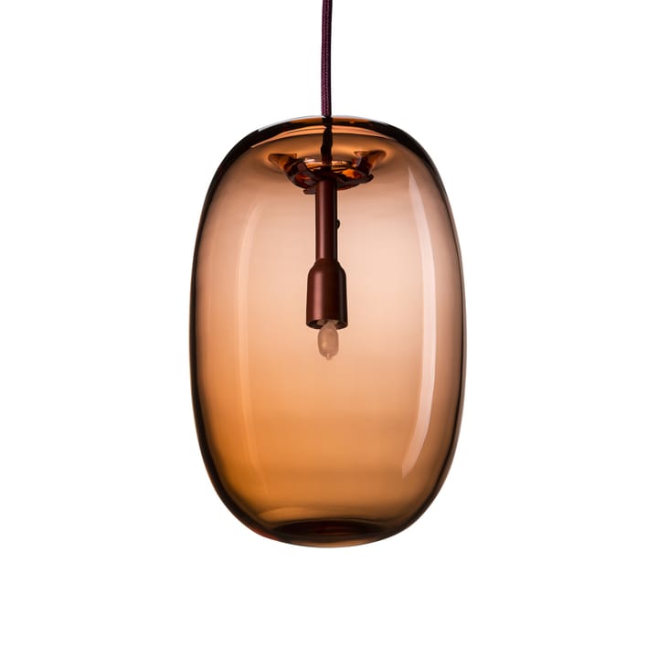 Pebble lampa wisząca - oxblood, wydłużone, szkło - Örsjö Belysning