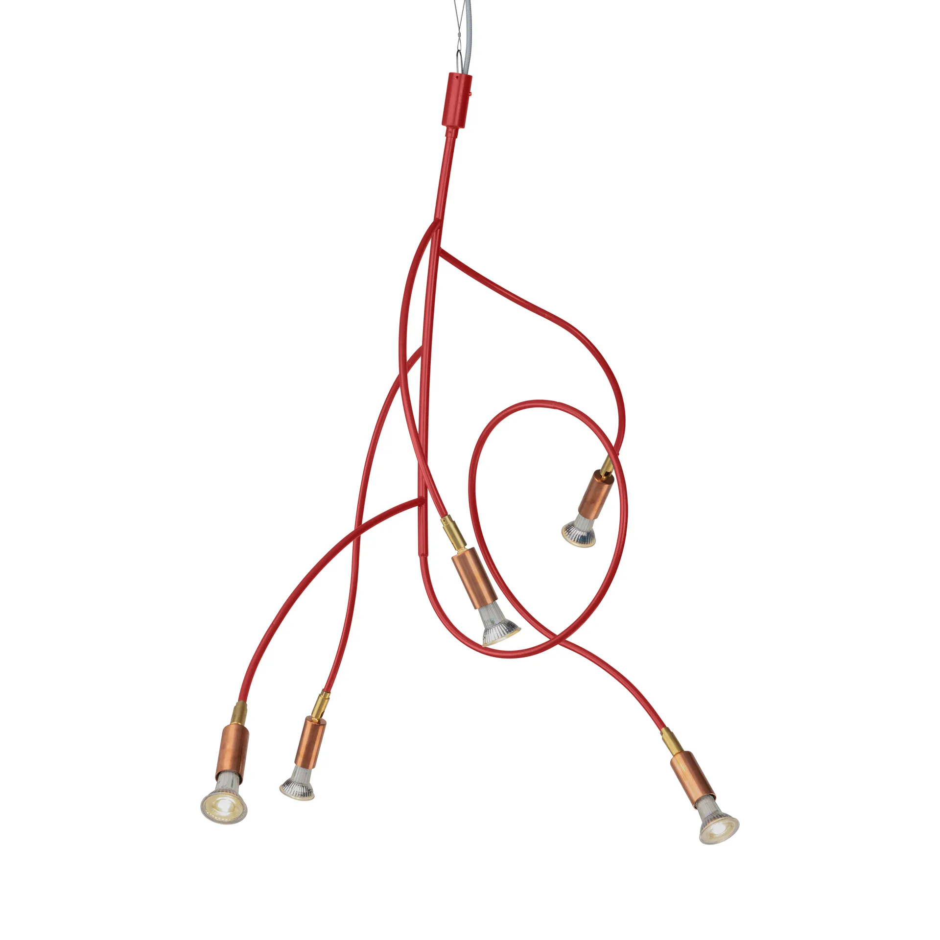 Ranka 5 lampa sufitowa, Czerwony Örsjö Belysning