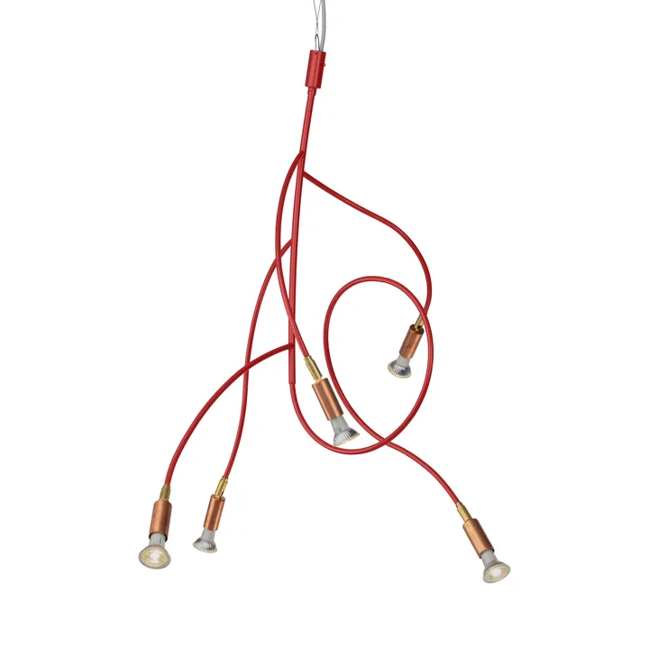 Ranka 5 lampa sufitowa - Czerwony - Örsjö Belysning