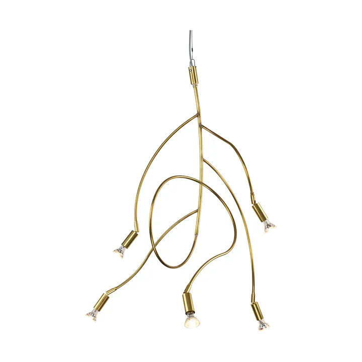 Ranka 5 lampa sufitowa - Surowy mosiądz - Örsjö Belysning