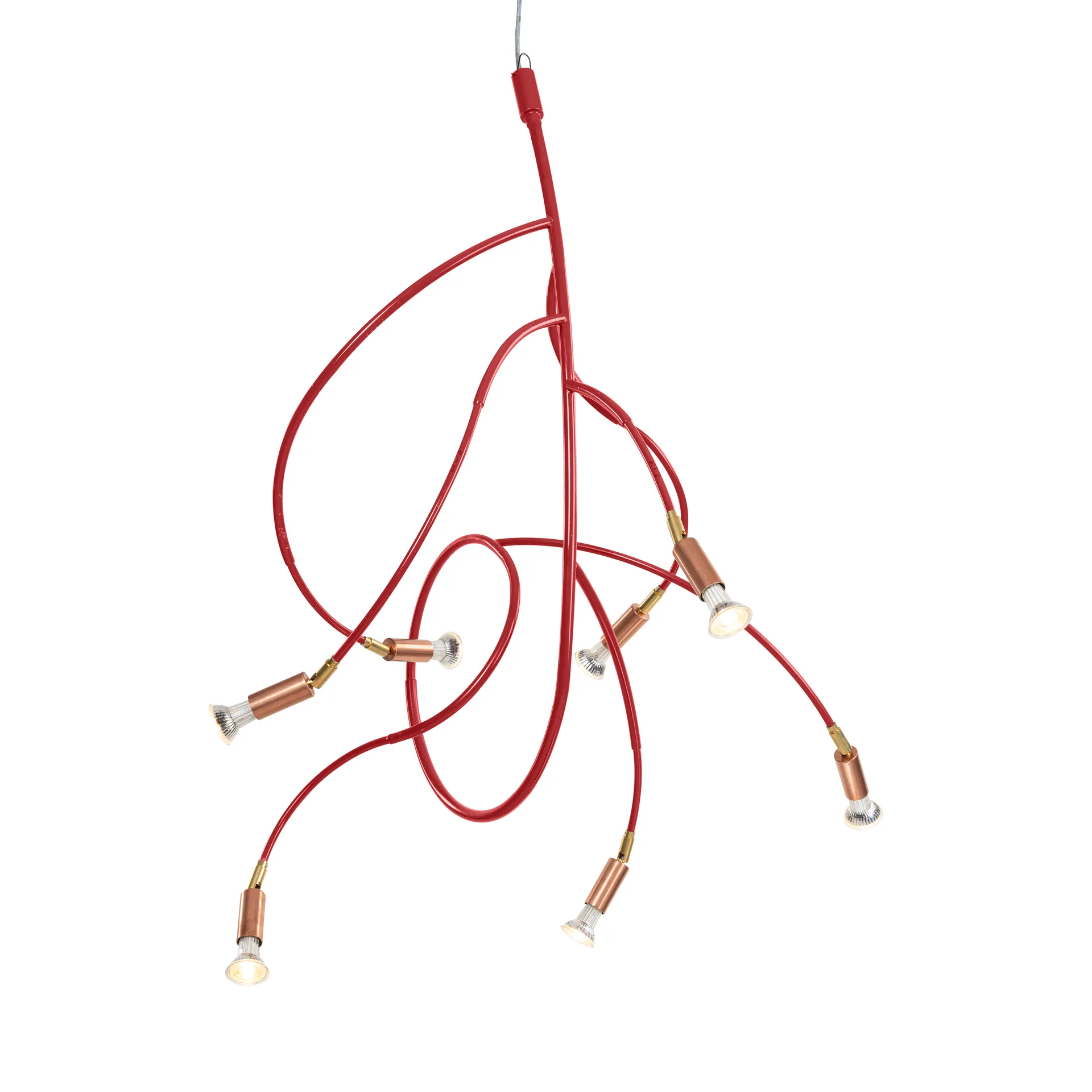 Ranka 7 lampa sufitowa, Czerwony Örsjö Belysning