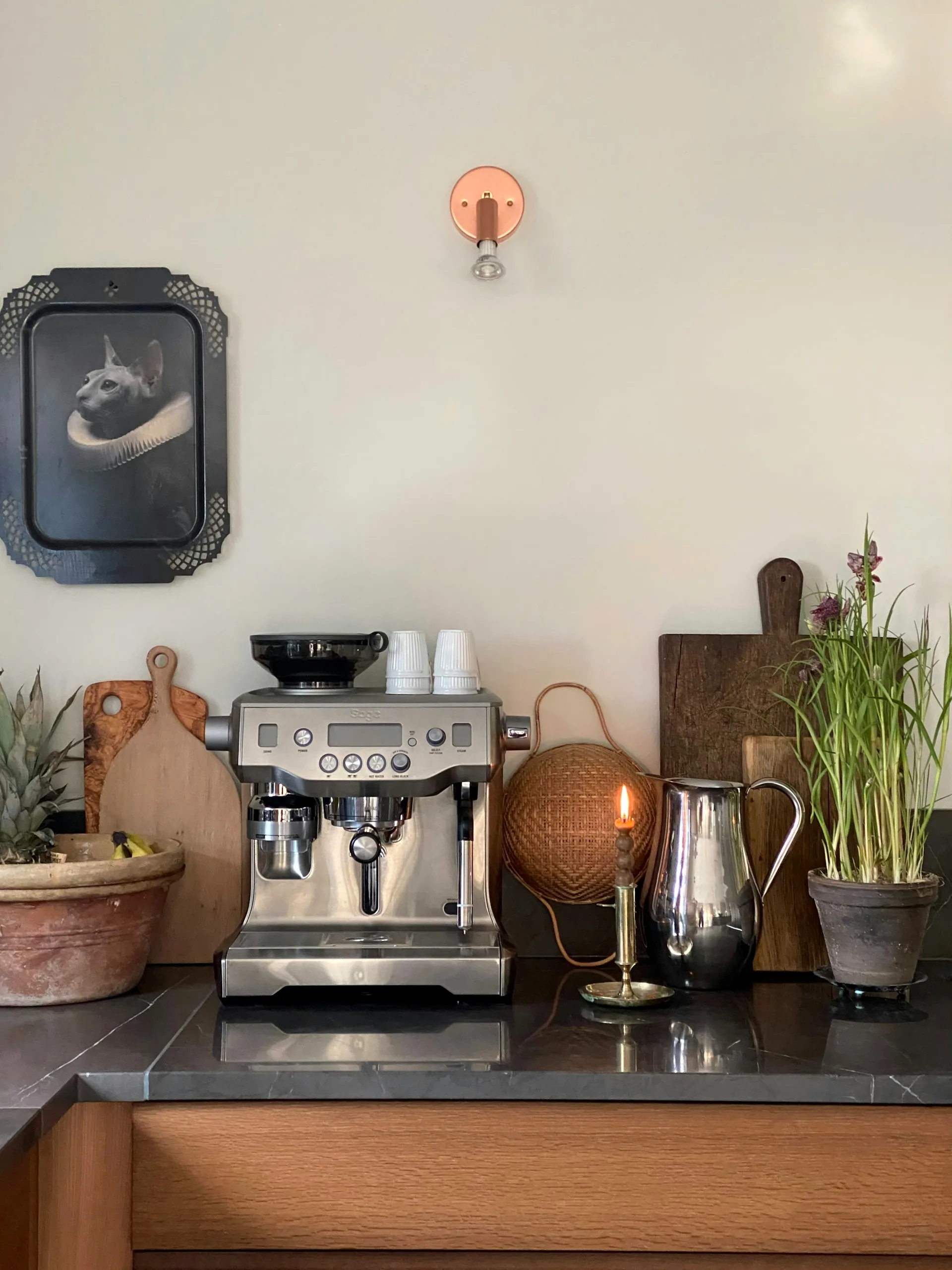 Star 1 lampa ścienna mocowanie stałe, surowa miedź Örsjö Belysning