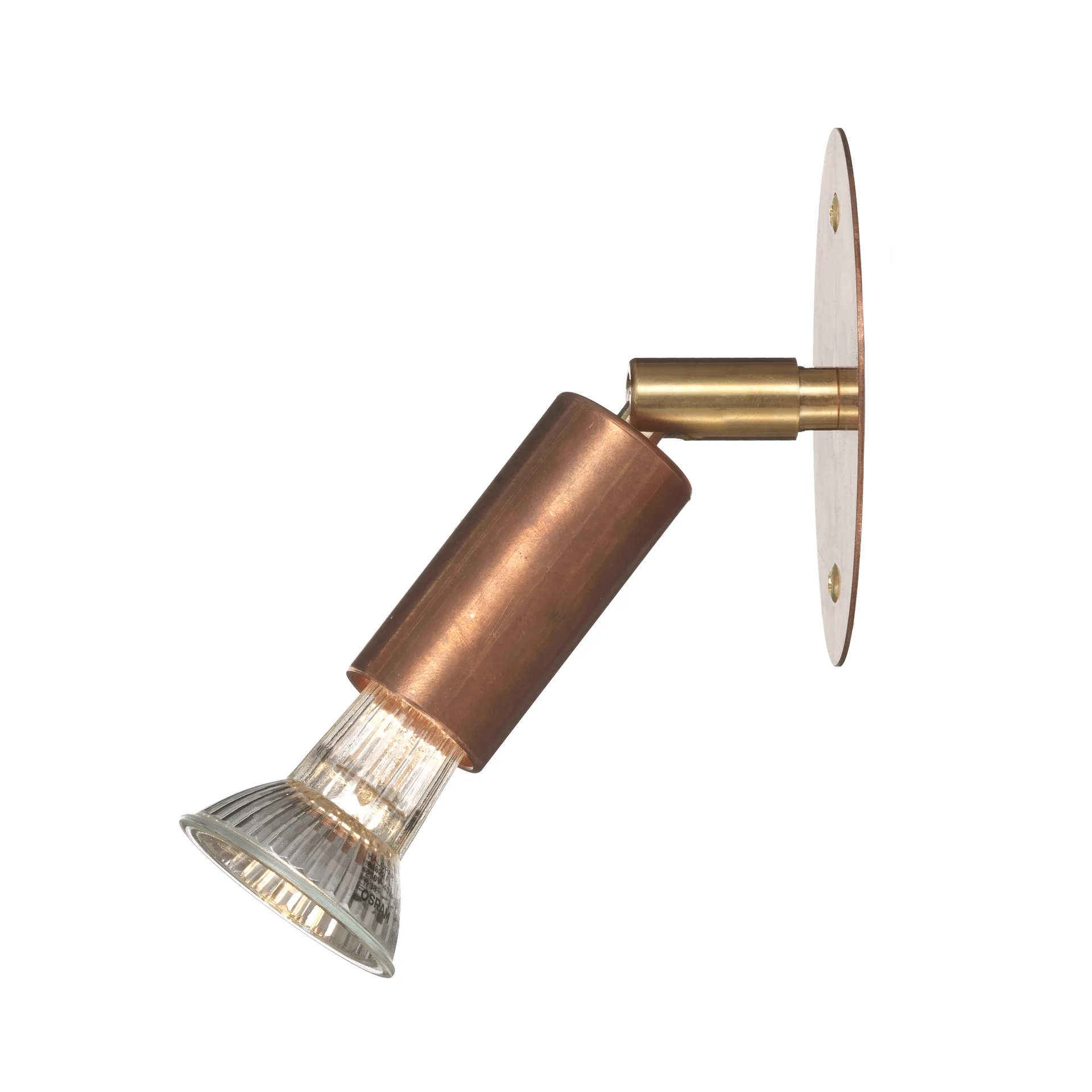 Star 1 lampa ścienna mocowanie stałe, surowa miedź Örsjö Belysning