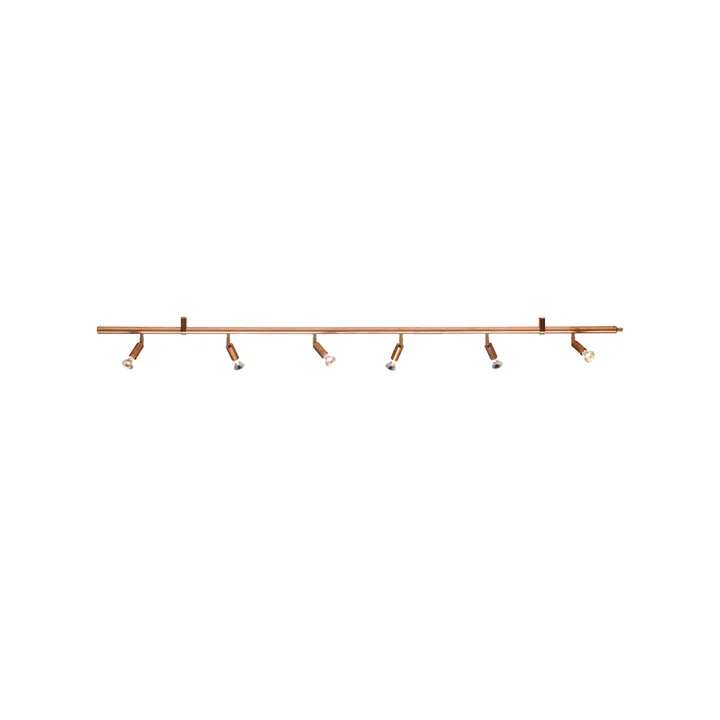 Star 6 lamp ściennych i sufitowych - Miedź, 200 cm - Örsjö Belysning