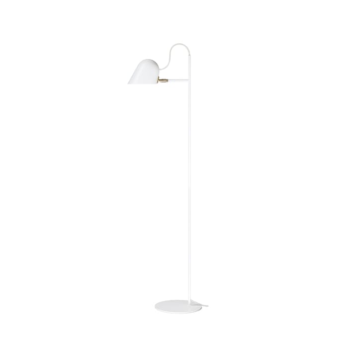 Streck lampa podłogowa - biały, ciepły szary, z przewodem elektrycznym tekstylny - Örsjö Belysning