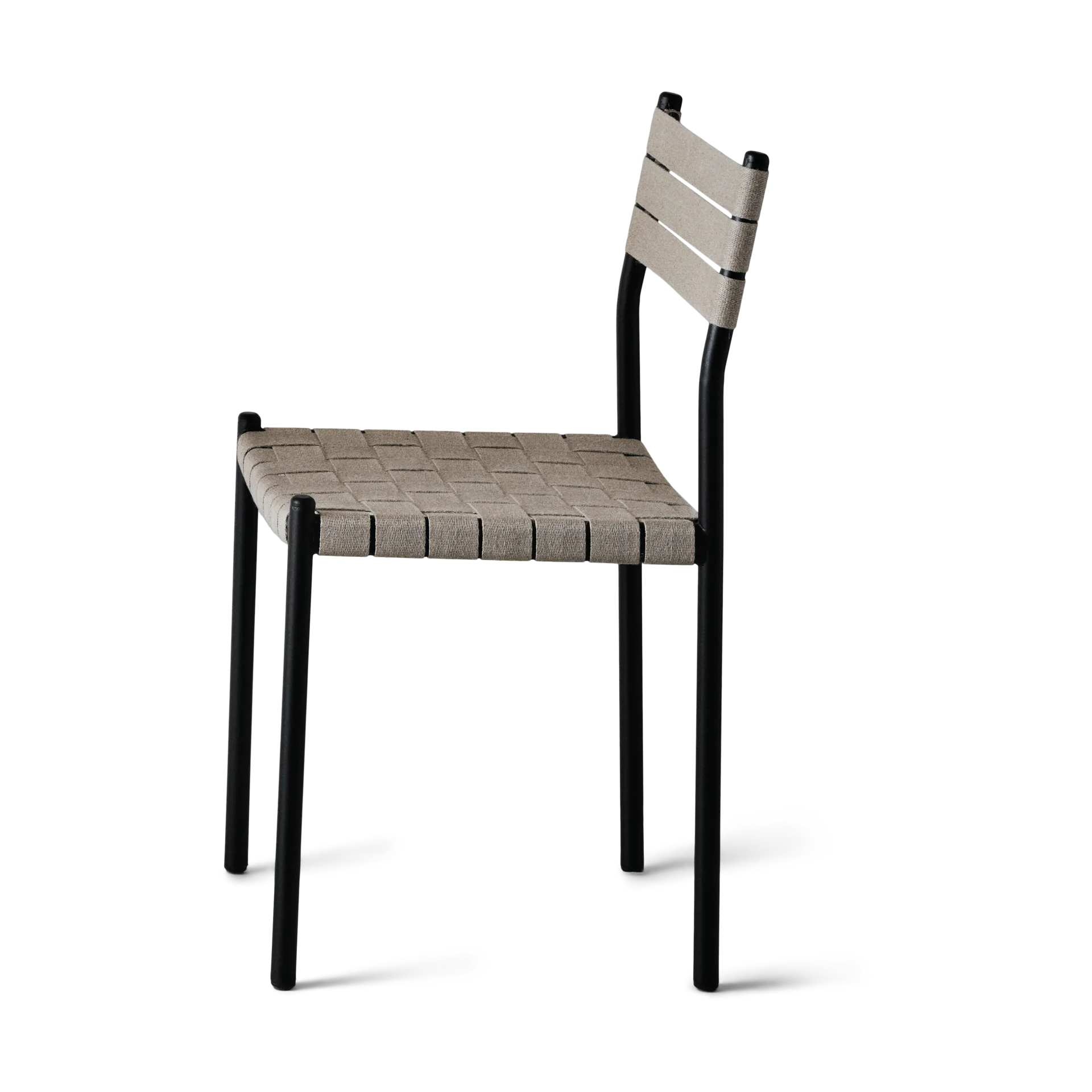 Krzesło Nettan Chair Black Frame, Włókna naturalne OX Denmarq