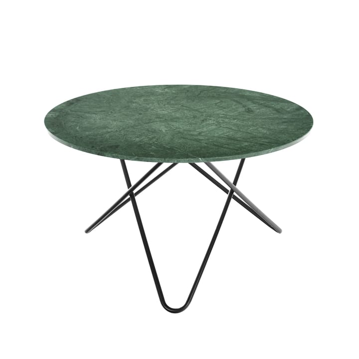 Stół Big O Table - marmur indio, nogi czarny lakier - OX Denmarq