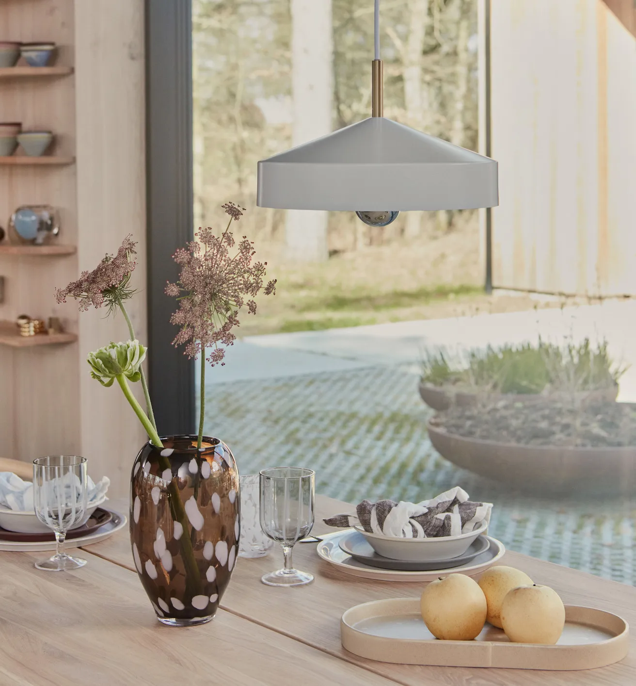 Aki taca owalna 18x34 cm, Beżowy OYOY