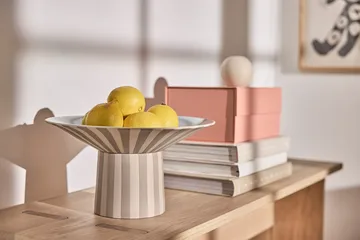 Dekoracja na stół Toppu wysoka Ø30x17 cm - Clay-Ice blue - OYOY