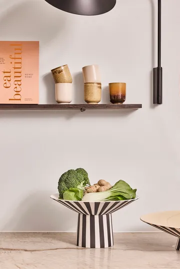 Dekoracja na stół Toppu wysoka Ø30x17 cm - White-black - OYOY