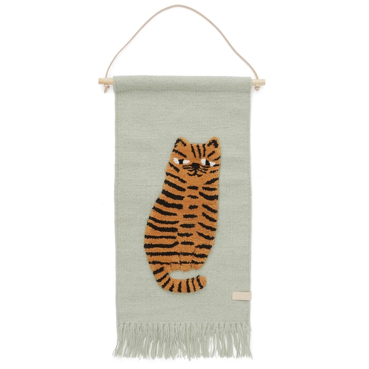 Dekoracja ścienna Tiger 32x70 cm, Zielony OYOY