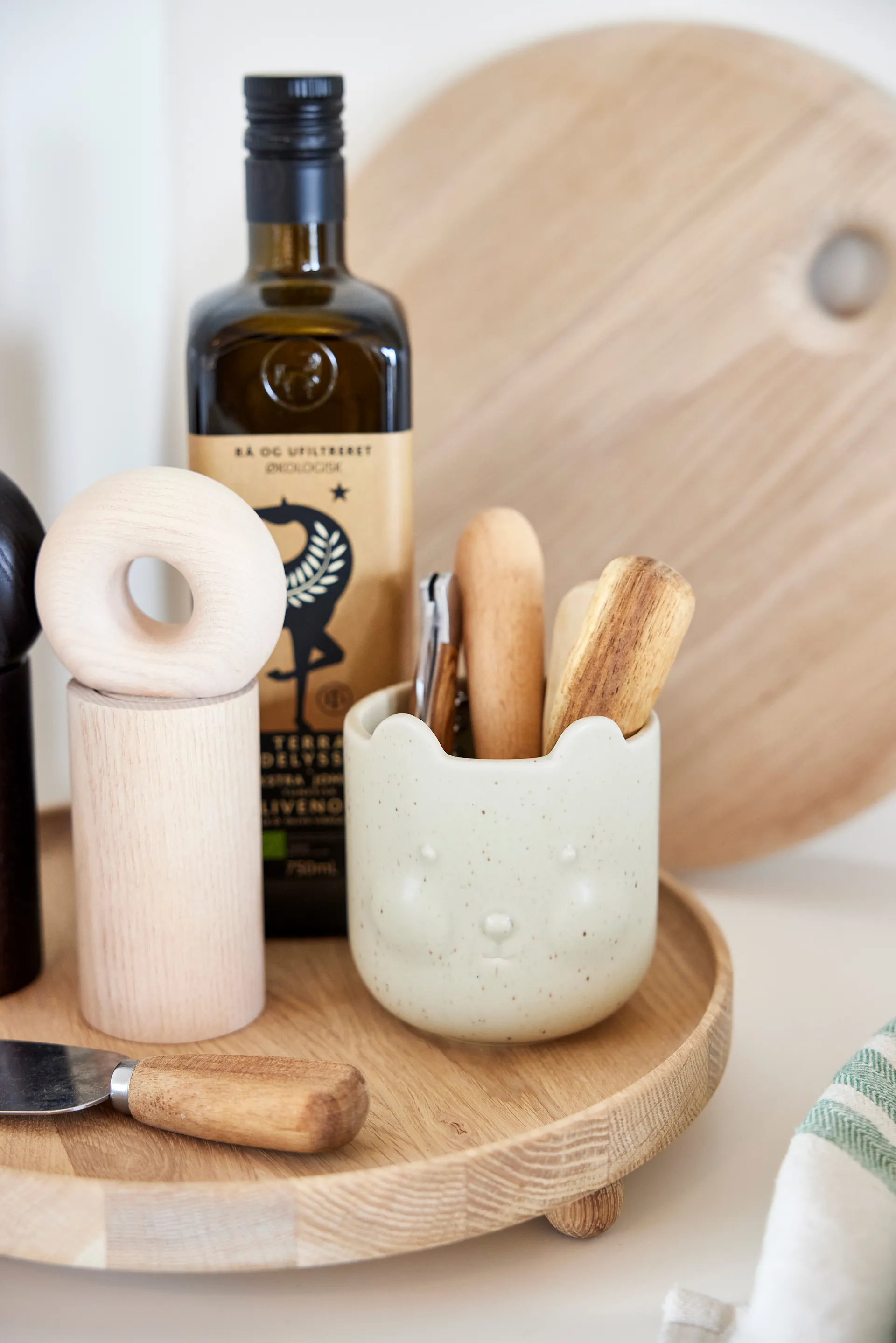 Doniczka Bear, Reactive Olive OYOY