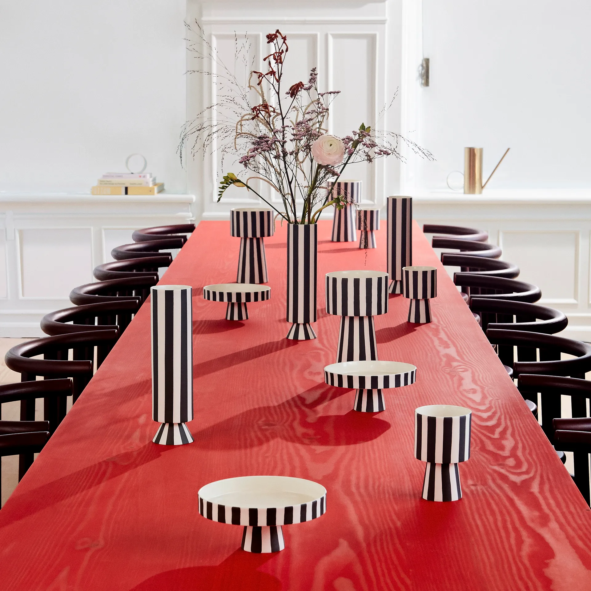 Doniczka Toppu Ø10 cm, Czarnobiały OYOY