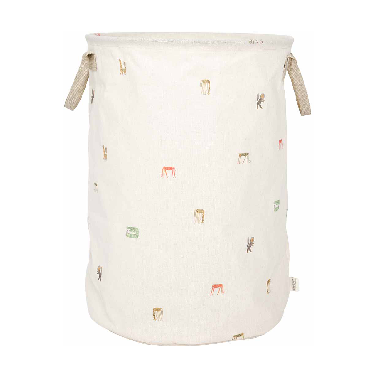 OYOY Duży kosz na pranie Moira, 54 cm Multi | Skandynawski Design | Kosze na pranie | Multi