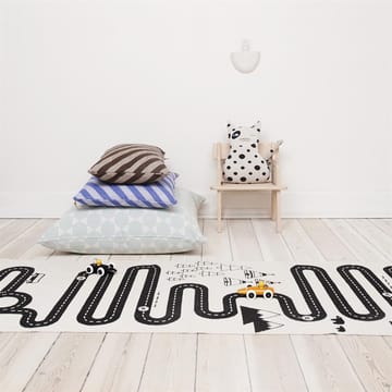 Dywan Adventure 70x180 cm - beżowy - czarny - OYOY