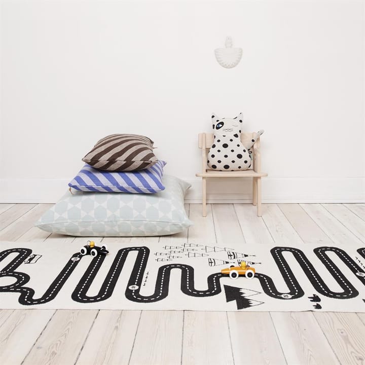 Dywan Adventure 70x180 cm, beżowy - czarny OYOY