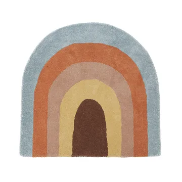 Dywan dla dzieci Rainbow 88x90 cm - Multi - OYOY