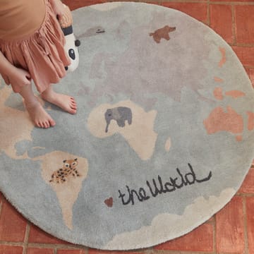 Dywan dla dzieci The world Ø120 cm - Multi - OYOY