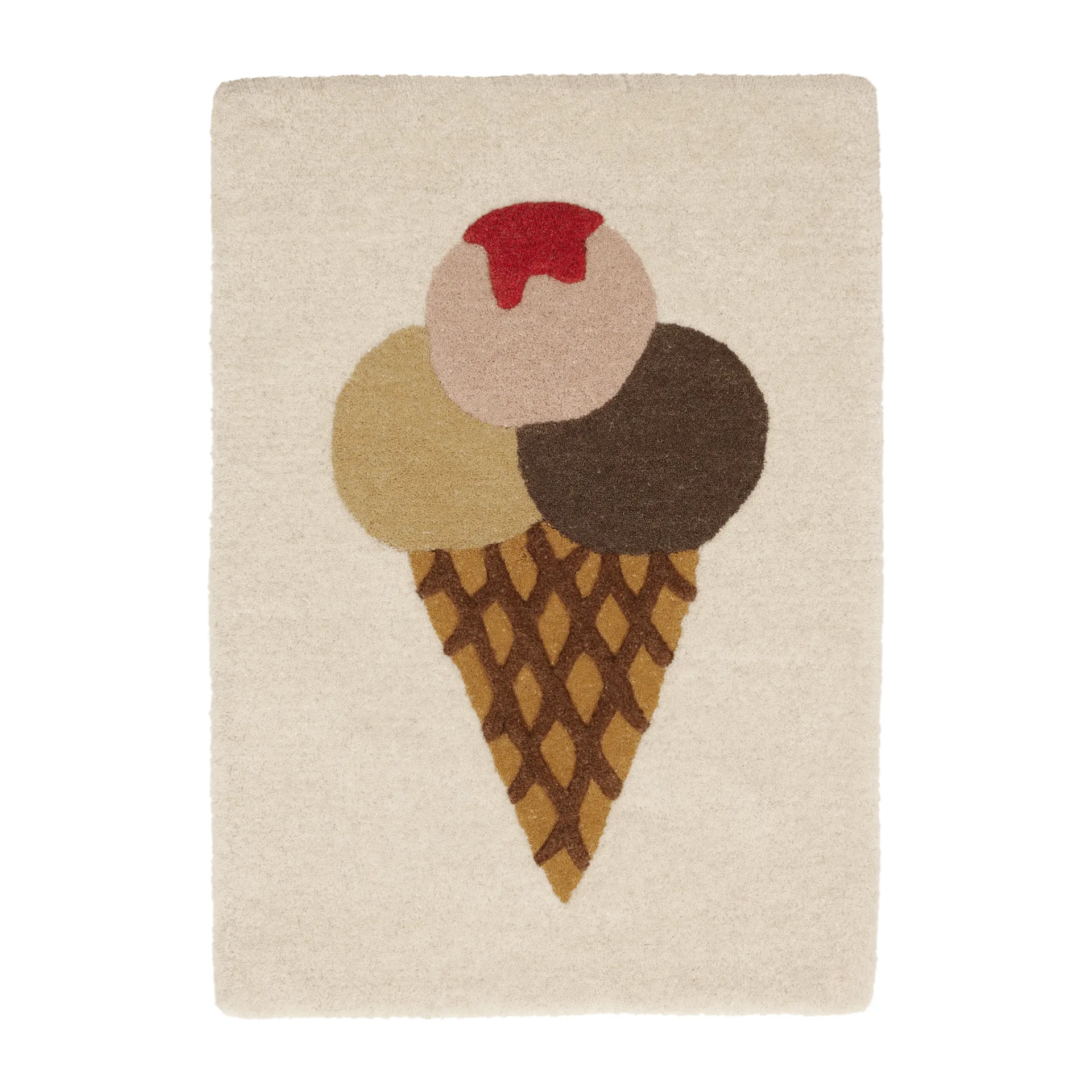 Dywan dziecięcy Ice Cream Tufted 45x65 cm, Multi OYOY
