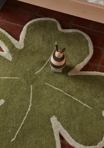 Dywan Lucky Clover 95x95 cm - Green - OYOY