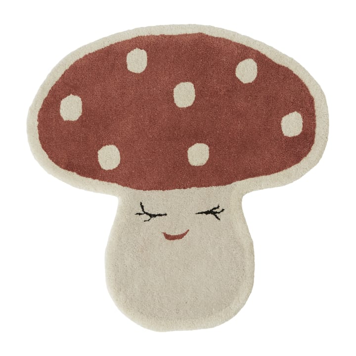  Dywan Malle mushroom 75x77 cm - Czerwony - OYOY