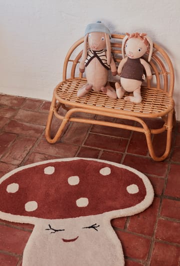 Dywan Malle mushroom 75x77 cm - Czerwony - OYOY